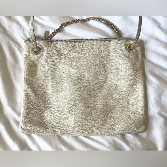 Vintage Coach Cream × Gold Slim Leather Shoulder Bag Fair condition - Picture 10 of 12